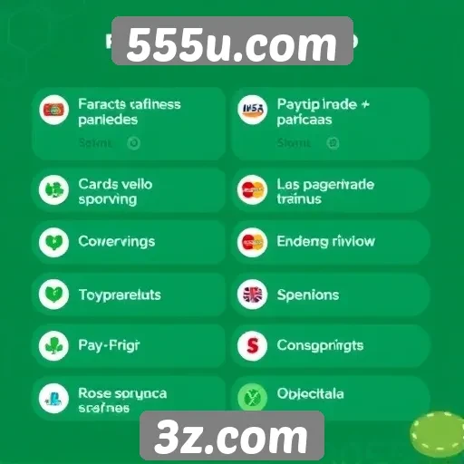 Exploração dos métodos de pagamento disponíveis no 555u.com